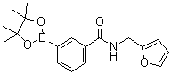 structure of CAS# 1073353-63-5, 3-(Furfurylaminocarbonyl)benzeneboronic acid pinacol ester