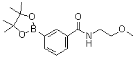 3-(2-甲氧基乙基氨基羰基)苯硼酸频哪醇酯分子结构 (CAS 1073353-64-6)