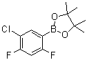 2-(5-氯-2,4-二氟苯基)-4,4,5,5-四甲基-1,3,2-二氧硼杂环戊烷分子结构 (CAS 1073354-65-0)