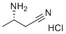 (S)-3-氨基丁腈盐酸盐分子结构 (CAS 1073666-54-2)
