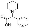 alpha-苯基-1-哌啶乙酸分子结构 (CAS 107416-49-9)