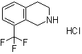 8-三氟甲基-1,2,3,4-四氢异喹啉盐酸盐分子结构 (CAS 1074764-70-7)