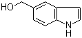 Indole-5-methanol molecular structure (CAS 1075-25-8)