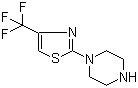 1-(4-三氟甲基噻唑-2-基)哌嗪分子结构 (CAS 107507-53-9)