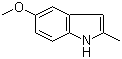 5-甲氧基-2-甲基-1H-吲哚分子结构 (CAS 1076-74-0)