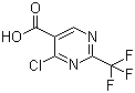 4-氯-2-(三氟甲基)-5-嘧啶羧酸分子结构 (CAS 1076197-55-1)