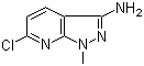6-氯-1-甲基-1H-吡唑并[3,4-b]吡啶-3-胺分子结构 (CAS 1076197-93-7)