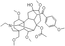 structure of CAS# 107668-79-1, Bulleyaconitine A