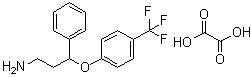 gamma-[4-(三氟甲基)苯氧基]苯丙胺草酸盐分子结构 (CAS 107674-50-0)