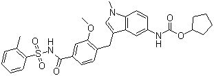 扎鲁司特分子结构 (CAS 107753-78-6)
