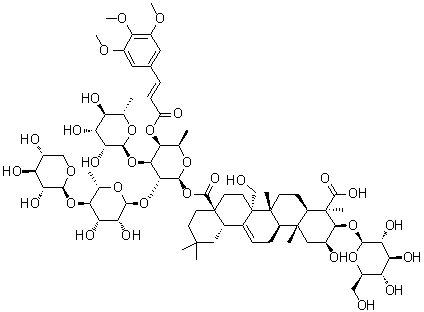 远志皂苷 Z分子结构 (CAS 1078708-72-1)