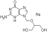 更昔洛韦钠分子结构 (CAS 107910-75-8)