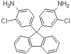 structure of CAS# 107934-68-9, 9,9-Bis(3-chloro-4-aminophenyl)fluorene