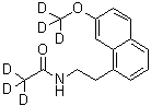N-[2-[7-(甲氧基-d<sub>3</sub>)-1-萘基]乙基]乙酰胺-2,2,2-d<sub>3</sub>分子结构 (CAS 1079389-42-6)