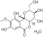 岩白菜素一水合物分子结构 (CAS 108032-11-7)