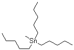 甲基三戊基锡分子结构 (CAS 108110-01-6)
