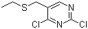 2,4-二氯-5-乙基硫甲基嘧啶分子结构 (CAS 108141-35-1)