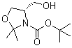 structure of CAS# 108149-65-1, (S)-4-羟甲基-2,2-二甲基恶唑烷-3-羧酸叔丁酯