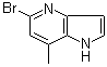 5-溴-7-甲基-1H-吡咯并[3,2-b]吡啶分子结构 (CAS 1082041-05-1)