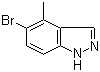 structure of CAS# 1082041-34-6, 5-Bromo-4-methyl-1H-indazole