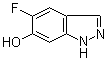 5-氟-1H-吲唑-6-醇分子结构 (CAS 1082041-61-9)