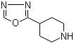 4-(1,3,4-恶二唑-2-基)哌啶分子结构 (CAS 1082413-19-1)