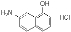 7-氨基-1-萘酚盐酸盐分子结构 (CAS 1082649-42-0)