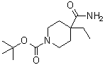 4-(氨基羰基)-4-乙基-1-哌啶羧酸叔丁酯分子结构 (CAS 1082768-73-7)