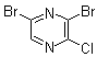 3,5-二溴-2-氯吡嗪分子结构 (CAS 1082843-70-6)