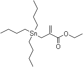 2-[(三丁基锡烷基)甲基]丙烯酸乙酯分子结构 (CAS 108286-71-1)
