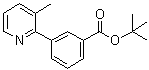structure of CAS# 1083057-12-8, 3-(3-Methyl-2-pyridinyl)benzoic acid 1,1-dimethylethyl ester