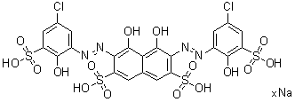 氯磺酚 S 钠盐分子结构 (CAS 108321-09-1)