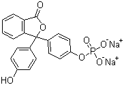 酚酞单磷酸二钠盐分子结构 (CAS 108321-15-9)