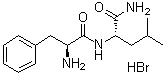 L-苯丙氨酰-L-亮氨酰胺氢溴酸盐分子结构 (CAS 108321-16-0)