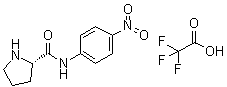 structure of CAS# 108321-19-3, (2S)-N-(4-硝基苯基)-2-吡咯烷甲酰胺单(三氟乙酸)盐