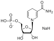 CAS 登录号：108347-85-9, 钠((2R,3S,4R,5R)-5-(3-氨基甲酰吡啶-1(4H)-基)-3,4-二羟基四氢呋喃-2-基)甲基磷酸酯