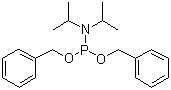 二异丙基胺基亚磷酸二苄酯分子结构 (CAS 108549-23-1)