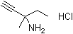 structure of CAS# 108575-32-2, 3-Methyl-1-pentyn-3-amine hydrochloride