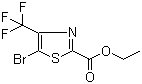 CAS 登录号：1086393-21-6, 5-溴-4-(三氟甲基)-2-噻唑甲酸乙酯