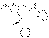 甲基-2-脱氧-D-赤式戊呋喃糖二苯甲酸酯分子结构 (CAS 108647-88-7)