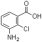 3-氨基-2-氯苯甲酸分子结构 (CAS 108679-71-6)
