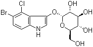 5-溴-4-氯-1H-吲哚-3-基 alpha-D-吡喃葡糖苷分子结构 (CAS 108789-36-2)