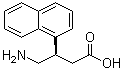 (R)-4-氨基-3-(萘-1-基)丁酸分子结构 (CAS 108827-19-6)