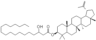 羽扇豆醇 beta-羟基硬脂酸酯分子结构 (CAS 108885-61-6)