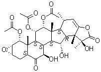 CAS # 108885-69-4, Taccalonolide B, (1alpha,2alpha,3alpha,5alpha,7beta,11alpha,12alpha,15alpha,16beta,24beta,25S)-1,11,12-Tris(acetyloxy)-2,3-epoxy-7,15,23,25-tetrahydroxy-6-oxo-16,24-cycloergost-22-en-26-oic acid gamma-lactone