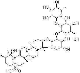 毛冬青皂苷 B2分子结构 (CAS 108906-69-0)