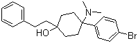 4-(4-溴苯基)-4-二甲氧基氨基-1-苯乙基环己醇分子结构 (CAS 108914-87-0)