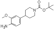 structure of CAS# 1089280-53-4, 4-[4-氨基-3-(甲氧基)苯基]-1-哌啶羧酸叔丁酯
