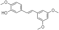 CAS # 108957-73-9, (E)-3'-Hydroxy-3,5,4'-trimethoxystilbene, 5-[(E)-2-(3,5-Dimethoxyphenyl)ethenyl]-2-methoxyphenol