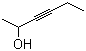 structure of CAS# 109-50-2, 3-己炔-2-醇